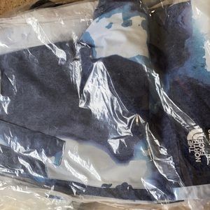 Supreme/TNF bleached denim print mountain pant